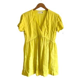 Back Beat Co. Sz Small V-Neck Babydoll Dress Short Sleeves